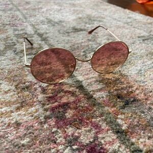 Pink Round Sunglasses
